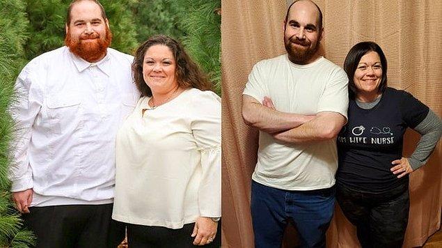 17. "Bu hikaye ikimizin hikayesi... Eşimle birlikte 136 kilo verdik."
