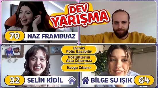 KARANTİNADA KİMLESİN OYNADIK! Bilge Su Işık, Naz Frambuaz, Selin Kidil! Açık Artırmalı Yarışma!