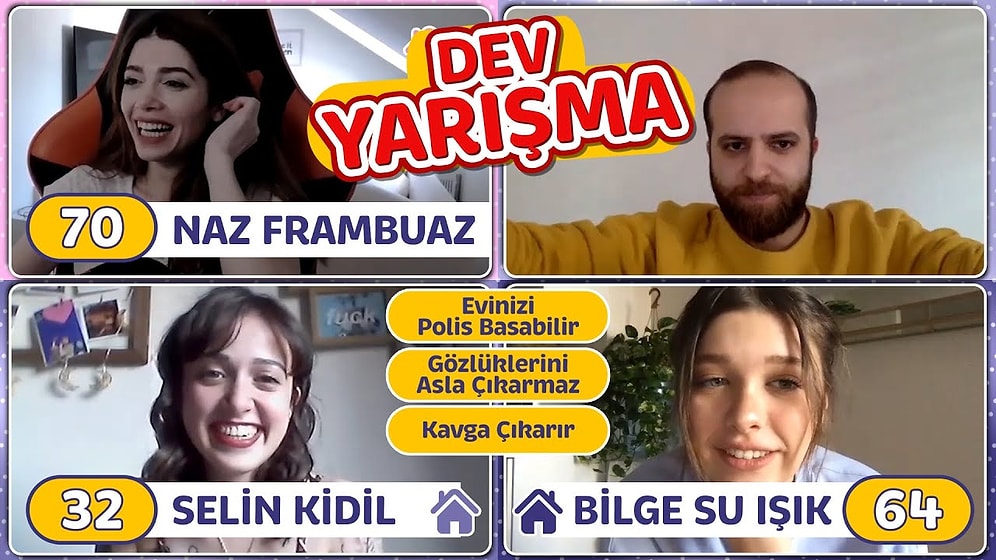 KARANTİNADA KİMLESİN OYNADIK! Bilge Su Işık, Naz Frambuaz, Selin Kidil! Açık Artırmalı Yarışma!