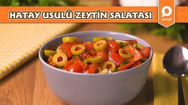 Hatay Usulü Zeytin Salatası Tarifi: Enfes Tadıyla Sofraların Vazgeçilmezi Zeytin Salatası Nasıl Yapılır?