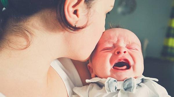1. Bebeğin ne kadar da çok ağlıyor!