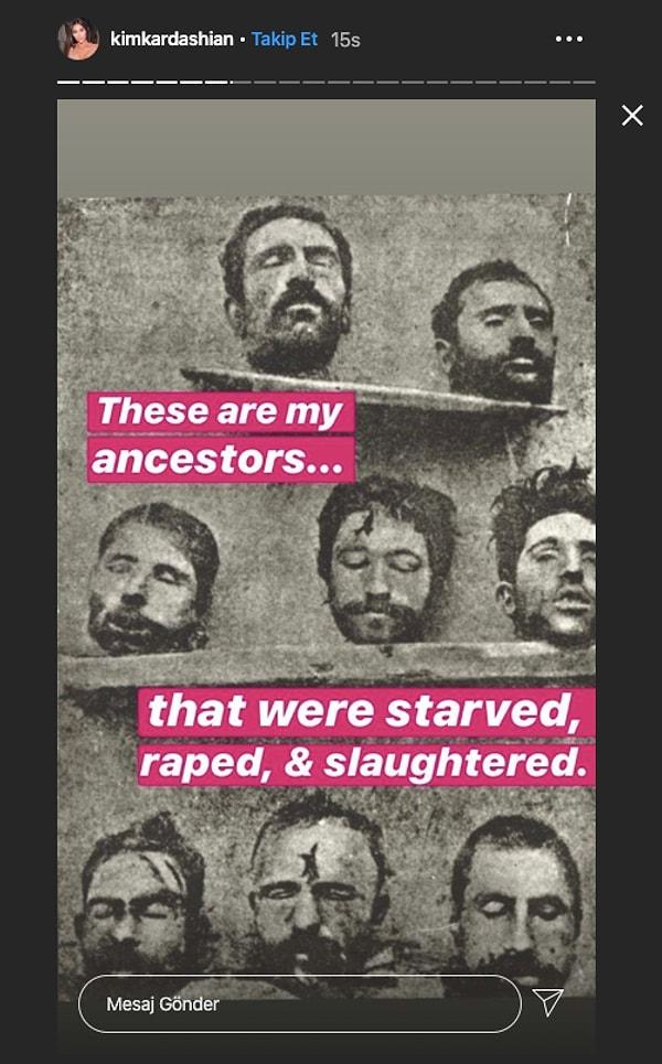 "Bunlar benim atalarım... Aç bırakıldılar, tecavüze uğradılar ve katledildiler."