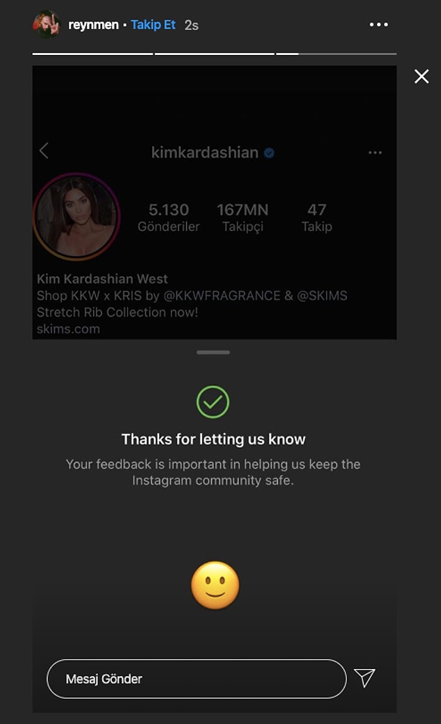 Kızgınlığını gösteren ünlü isimlerden bir tanesi de Reynmen oldu, Kardashian'ı Instagram'a şikayet etti.