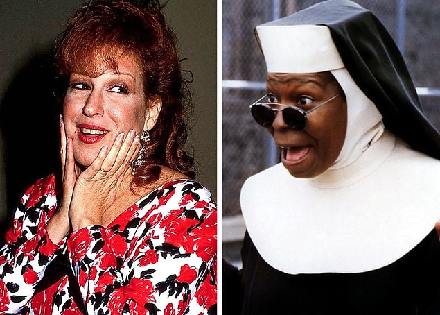 16. 'Yırtık Rahibe' filmindeki Deloris rolünün, Bette Midler tarafından oynanması bekleniyordu ancak hayranlarının onu bu rolde sevmeyeceğini düşünerek rolü reddetti.