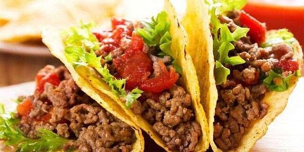 8. Son zamanlarda ülkemizde daha fazla popülerleşmeye başlayan Meksika klasiği: Taco