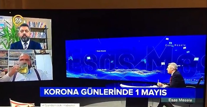 Canlı Yayında İlginç Anlar: Arjantin Bardaktaki Bira mı Elma Suyu mu?