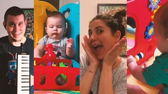 Bebeklerinin Çıkardığı Sesler ile Yonca Evcimik'in 'Tatlı Kaçık' Şarkısını Cover'layan Muhteşem Aile