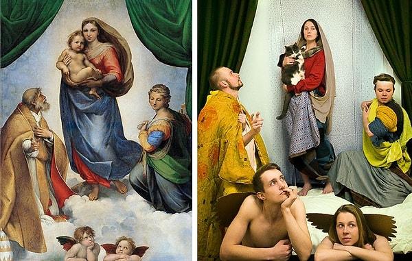 13. Raphael'in 'The Sistine Madonna' tablosu