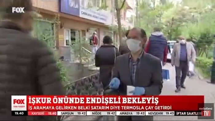 İŞKUR Önünde Gözyaşları İçinde Çay Satan Baba: "Kızım 'Baba Evde Ekmek Yok' Dedi"