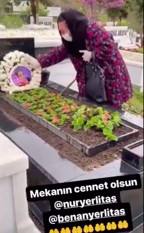 Murat Övüç, ölüm haberinin üzerinden bir hafta sonra Nur Yerlitaş'ın mezarının başına giderek ağladı ve kendisini video çektirerek Instagram hesabından paylaştı.