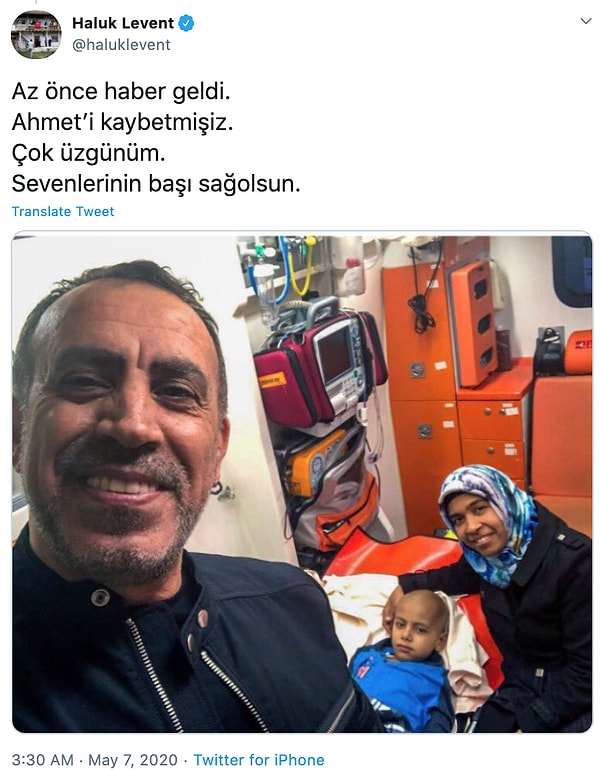 Sosyal medyada birçok kişi, Ahmet'in ardından veda mesajlarını paylaştı...