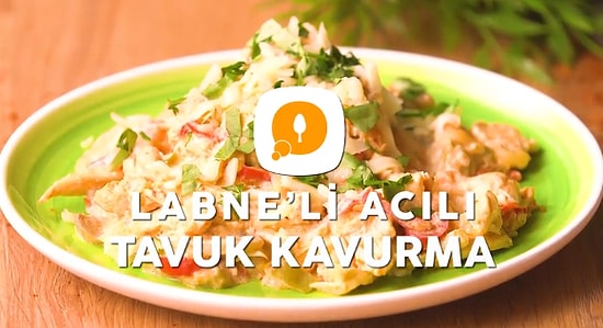 Sütaş Labne'li Acılı Tavuk Kavurma