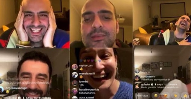 Karantina'da Instagram canlı yayının nimetlerinden faydalanmak isteyen Bartu Küçükçağlayan ve Melikşah Altuntaş 'Mücbir Sebepler' isimli bir mini talk show programına başladılar.
