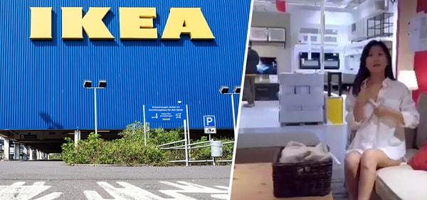 IKEA'nın Çin şubesinde mastürbasyon yapan kadının görüntüleri viral oldu.