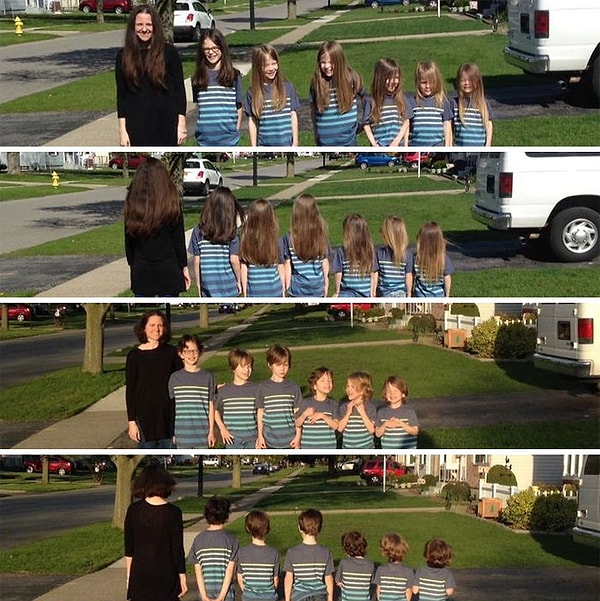 2. Сегодня я и мои 7 детей пожертвовали больше 40 см волос