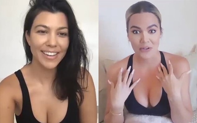 Geçtiğimiz gün YouTube'ta bir sohbet gerçekleştiren Kourtney ve Khloé Kardashian kardeşler, karantinanın günlük rutinlerini nasıl değiştirdiğini anlattı.