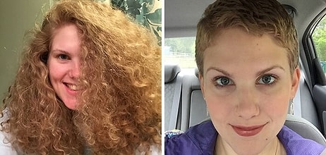 30 фото людей до и после того, как они пожертвовали свои волосы для детей, больных раком