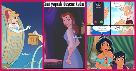 Disney Prenseslerinin Karantina Hallerini Çizimleriyle Canlandıran Sanatçının 23 Çalışması