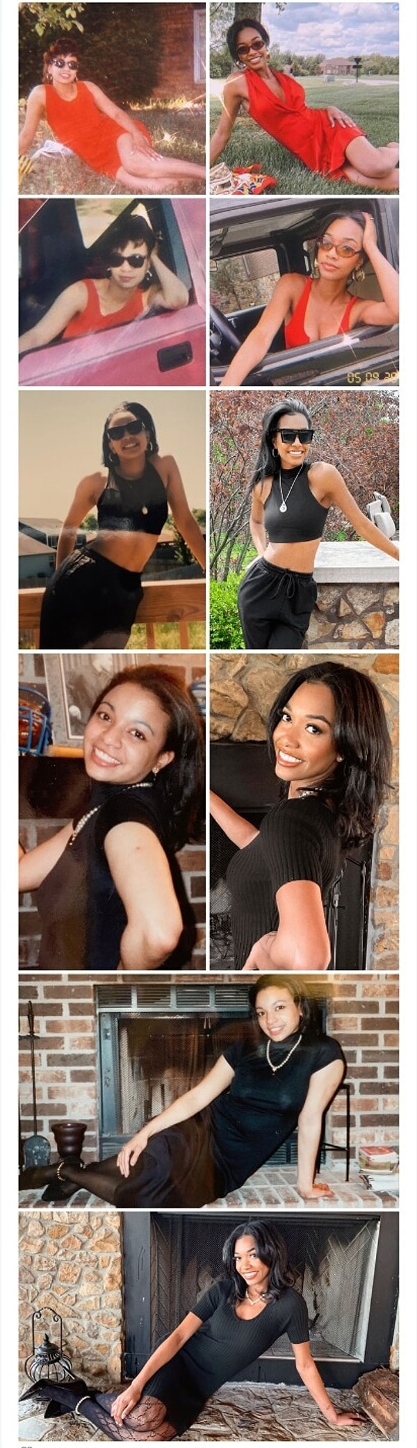 1. Решила воссоздать фотографии моей мамы из 90-х