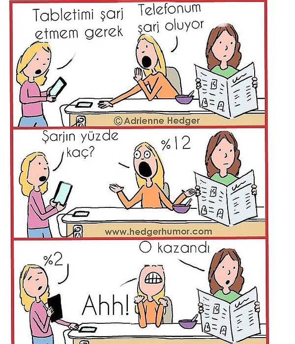 8. Kimin şarjı azsa o kazanır.