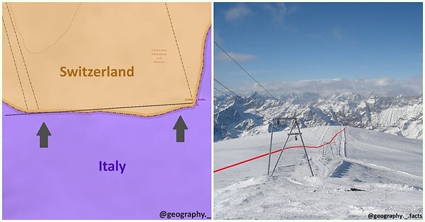 11. Граница Италии со Щвецарией: