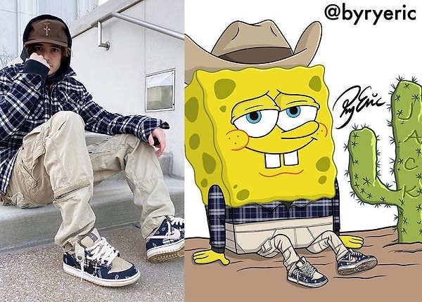 23. Губка Боб из "Губка Боб квадратные штаны"