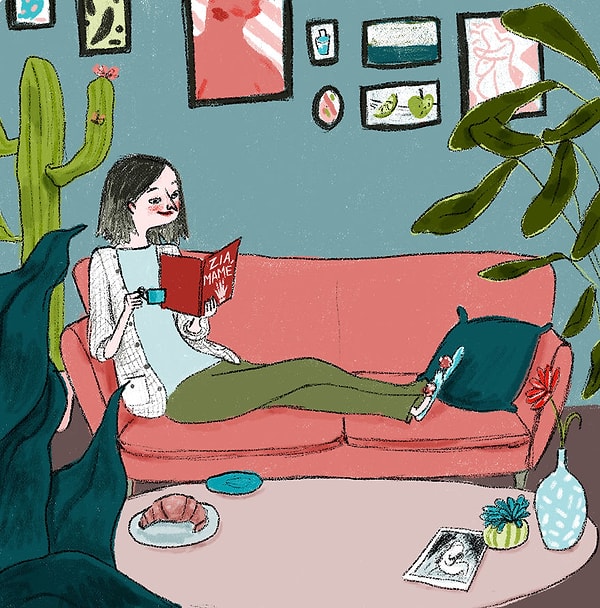 3. Завтрак и чтение. Жду не дождусь, чтобы скоро стать тетей