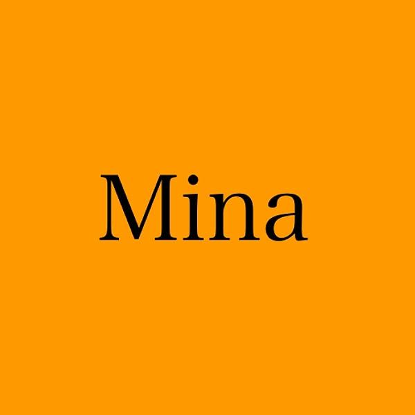 Senin adın Mina!