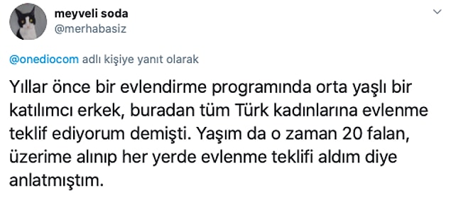 1. Onlar da tanık oldukları ya da başlarına gelen evlilik tekliflerini bizimle paylaştılar!