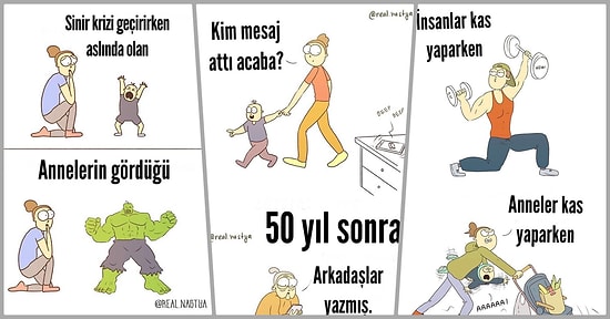 Anneliğin Dışarıdan Gözüktüğü Gibi Kolay Olmadığını Gözler Önüne Seren Birbirinden Eğlenceli 23 İllüstrasyon