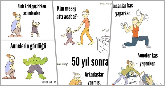 Anneliğin Dışarıdan Gözüktüğü Gibi Kolay Olmadığını Gözler Önüne Seren Birbirinden Eğlenceli 23 İllüstrasyon