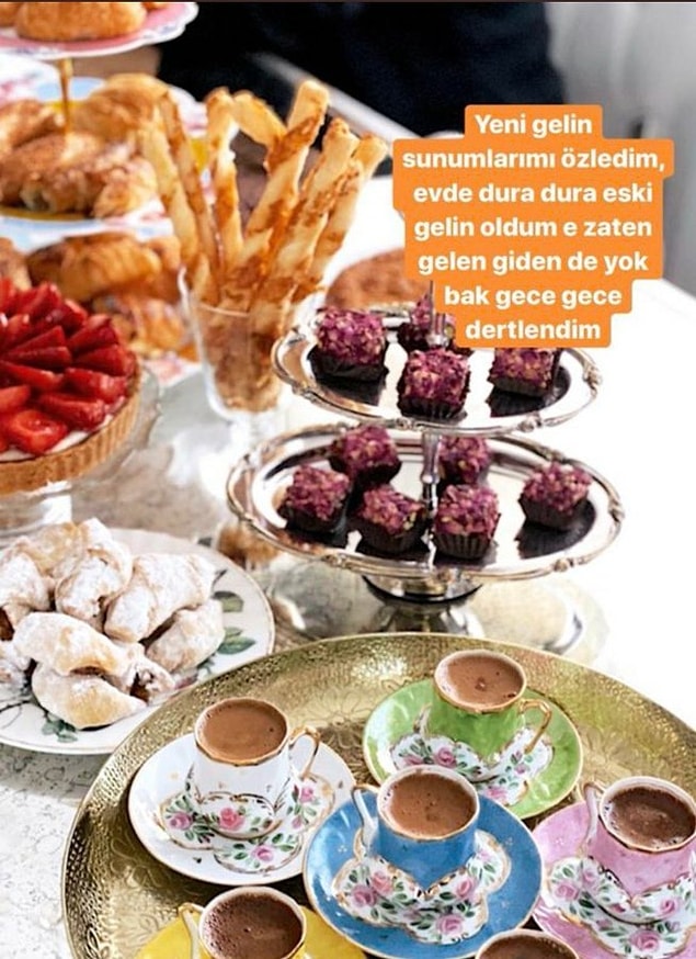 13. Misafir gelmeyince sunum yapamayan yeni gelinlerin eski geline dönüşmesi...