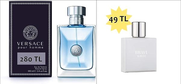 15. Son muadil parfümümüz erkekler için. Versace Pour Homme'nin muadili Farmasi Brave White.