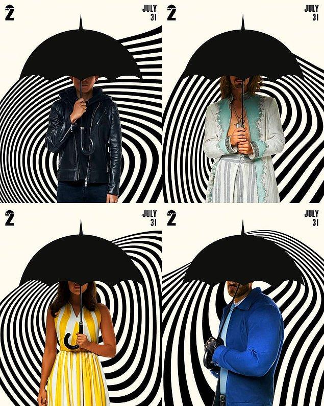 15. Netflix'in sevilen dizilerinden The Umbrella Academy'nin ikinci sezonu öncesi karakterlere özel posterler yayınlandı.