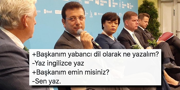 Ekrem İmamoğlu'nun Katıldığı Toplantıda İngilizce Konuşması Herkese Dert Olunca Ortalık Karıştı