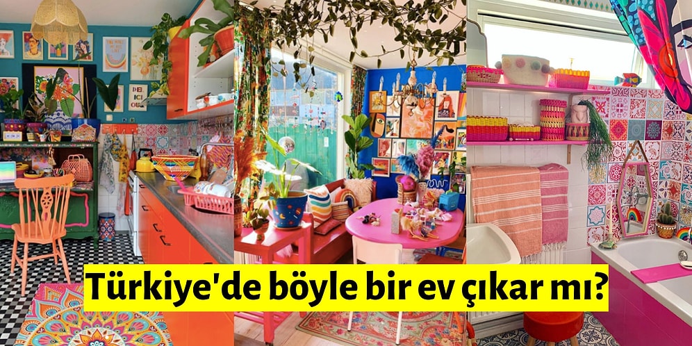 Gördükten Sonra Koşarak Doktorunuza Gitmek İsteyeceğiniz Gözleri Aşırı Derecede Yoran Rengarenk Ev