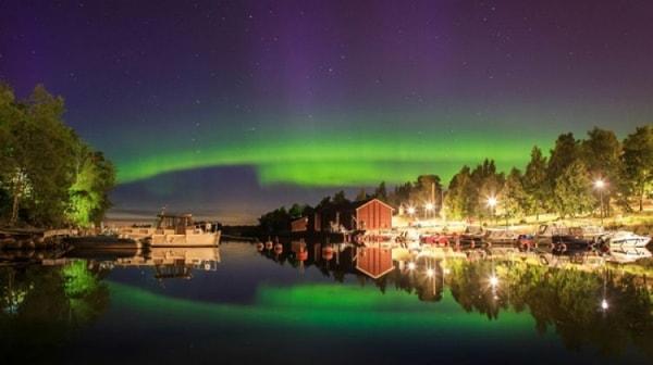 Heyecan veren ışık dansları ile misafirlerini büyüleyen Laponya, Finlandiya'nın bir bölgesidir.