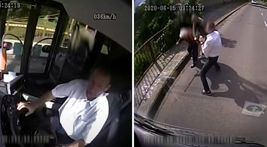Yaşlı Kadını Kapkaççının Elinden Kurtaran Otobüs Şoförü