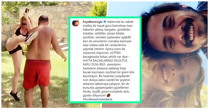 Hayal Köseoğlu Vücudu ve İlişkisi Hakkında Çıkan Densiz Haberlere Çektiği Videoyla Cevap Verdi