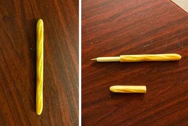 9. Шариковая ручка в форме багета: