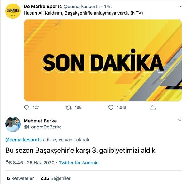 6. Fenerbahçe, Başakşehir karşısında seriye bağladı...