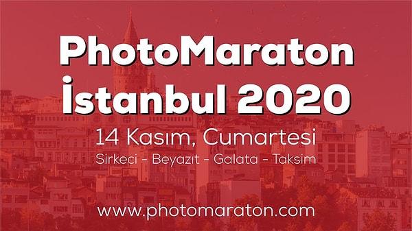 13. PhotoMaraton İstanbul 2020, 14 Kasım Cumartesi günü saat 10.30 da Sirkeci Tren Garı’nda başlayacak.