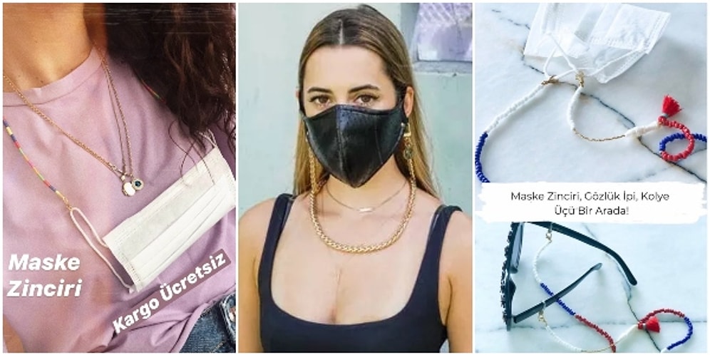 Moda Yeni Ürünlerde Sınır Tanımıyor: Pandemi Döneminin En Son Trendi Maske Zincirleri