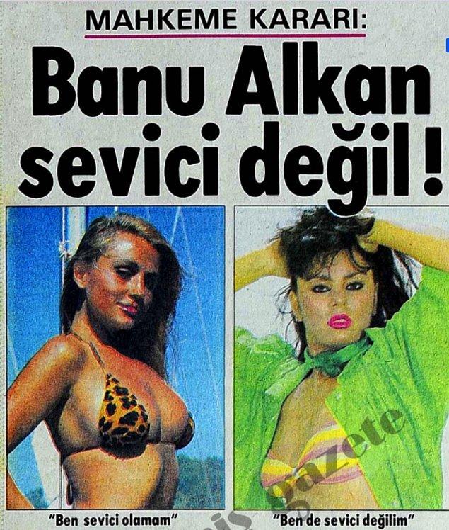 1986 yılında, İstanbul 2. Asliye Mahkemesinde görülen bu ilginç dava Banu Alkan hakkında yeterli delil bulunamadığı için düştü. Geriye gerçekten de bu ikiliye dikkat edilmesi gereken önemli noktaların olduğu bilgisi aklımızda kaldı. Nerden baksan değişik...