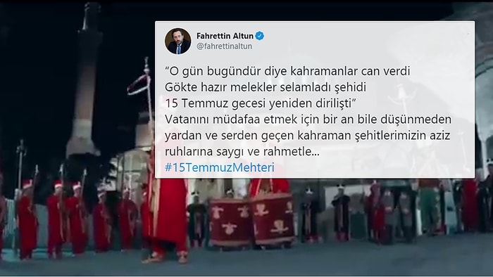 İletişim Başkanı Altun'dan '15 Temmuz Mehteri' Paylaşımı