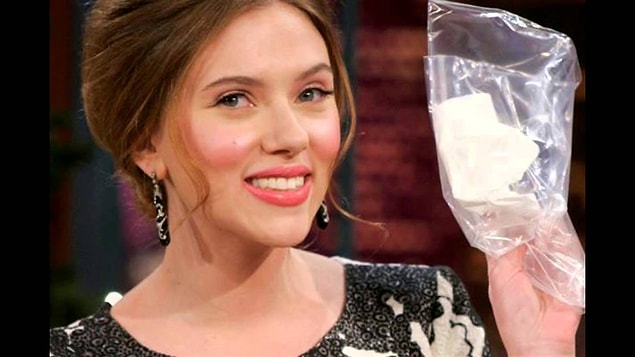 5. Scarlett Johansson'ın kullanılmış peçetesi:
