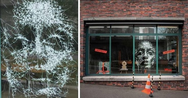 16. Картина из битого стекла