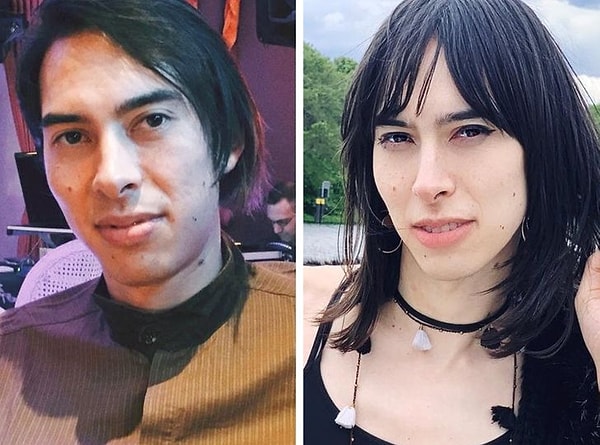 13. "В начале моего переходного процесса и сегодня"