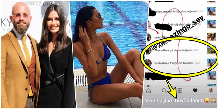 Yasemin Ergene Özilhan, İzzet Özilhan'ın Instagram'da Bir Modelin Fotoğraflarını Beğenirken İfşa Edilmesi Üzerine Eşini Sildi!