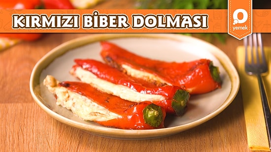 Bol Peynirli Çok Lezzetli Kırmızı Biber Dolması Nasıl Yapılır?